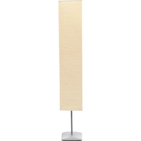 Lampadaire élégant design scandinave salon 22 x 22 x 135 cm ambiance cosy en acier beige
