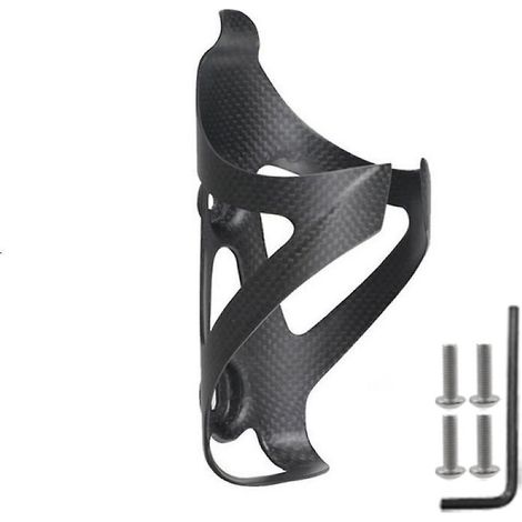Flaschenhalter aus Carbonfaser für Fahrräder, speziell für Mountainbikes und Rennräder, mattschwarz (1/5)