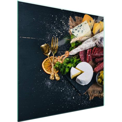 protège-plaque de cuisson en verre 50x52 Vin (1/5)
