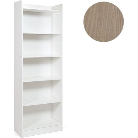 Mobile Libreria colore olmo 6 ripiani h. 180x64x29 cm (ALESSIA) (1/2)