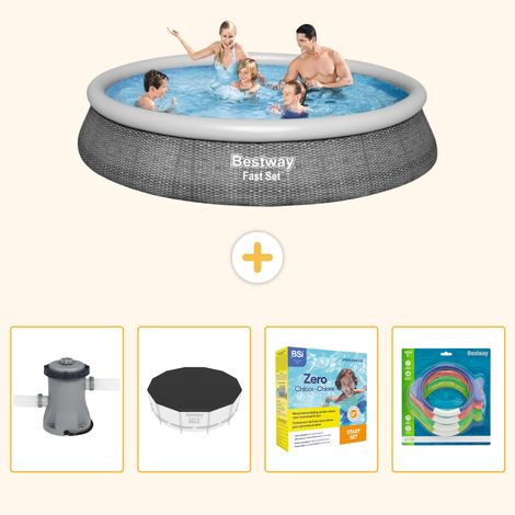 Bestway Bestway Fast Set Ronde - 396x84 cm - 5-pièces S231 (1/5)