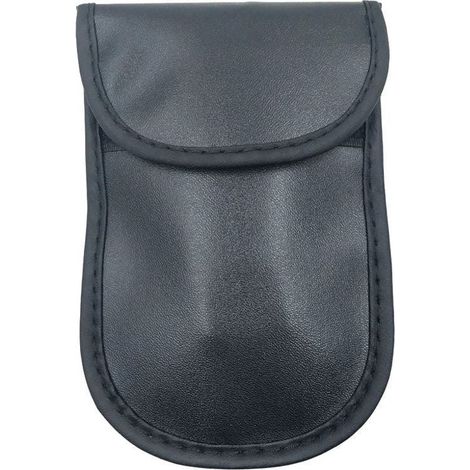Diebstahlsichere Hülle für Autoschlüssel, blockiert Funkwellen, Keyless Faraday Box-Abdeckung, Faraday-Käfig, 14 cm mit 10 cm, schwarz