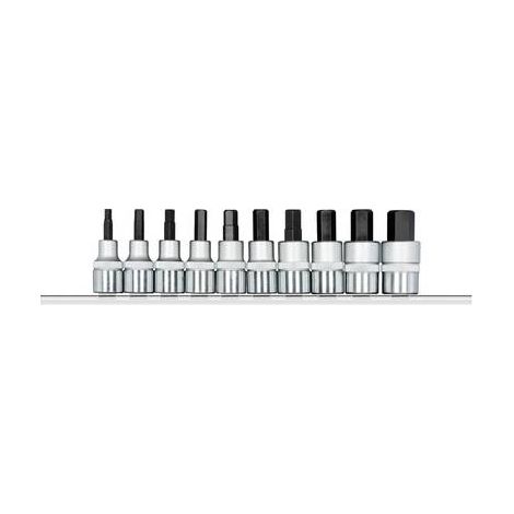 Gedore Embouts de tournevis 1/2 avec rail, 10 pièces R62558010 (1/2)