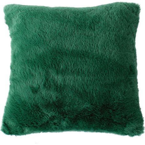 Coussin Déco Imitation Fourrure "Rabbit Pop" 40x40cm Vert