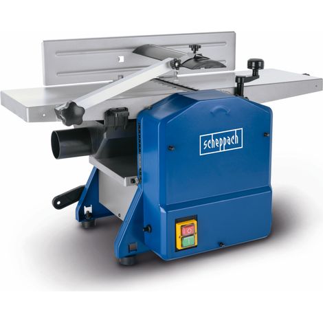Scheppach Dégauchisseuse et raboteuse HMS850 – 230 V – 1250 W – Largeur de rabotage 204 mm – Hauteur de passage 120 mm – Régime de l’arbre 9000 min-1