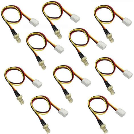 3-Pin-CPU-Lüfter-Verlängerungskabel, 3-Pin-Verlängerungskabel, M-Typ-Netzteil-Verlängerungskabel