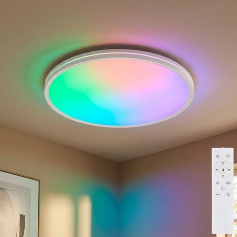 LED Deckenlampe weiß Farbwechsel Timer Nachtlicht Dimmbar Fernbedienung D 37 cm (1/5)