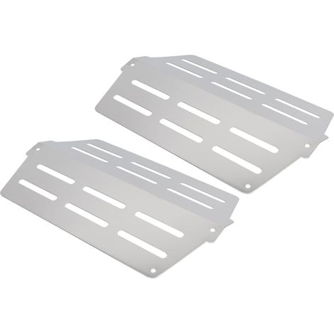 2 pièces Plaques de Cuisson BBQ INOX Diffuseurs de Flamme pour Barbecues Gaz Répartiteurs de Chaleur Antiadhésifs Faciles à Nettoyer Accessoires Barbecue Polyvalents pour Cuisson (1/5)