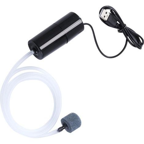 Petite pompe à eau Pompe à eau submersible silencieuse avec dégagement d'air stable Pompes à eau 5V Home Pompe d'augmentation d'oxygène silencieuse étanche pour réservoir domestique (1/3)