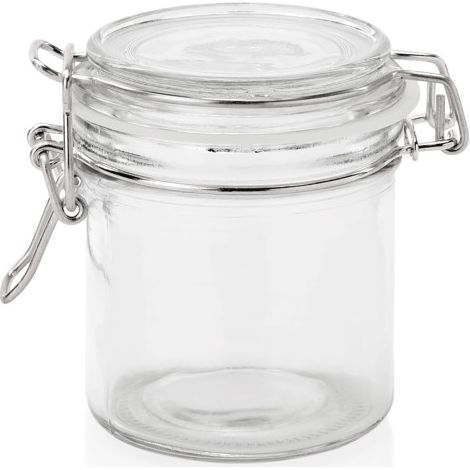Bocal à fermeture mécanique 300 ml Ø 8,5 cm H 10,5 cm verre - Was Germany