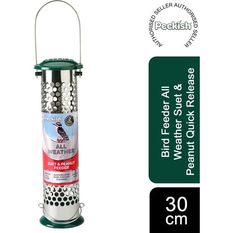 Peckish Bird Feeder All Weather Suet & Peanut Quick Release Base 30cm (1/5)