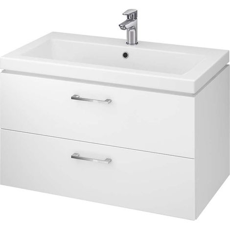 Cersanit Lara - Mueble para lavabo, 45x79x45 cm, 2 cajones, blanco S926-005-DSM (1/4)