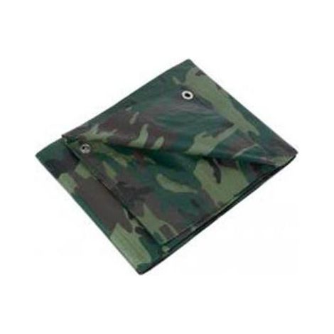 Bâche de protection camouflage 5,40x8 m 130gr/m2