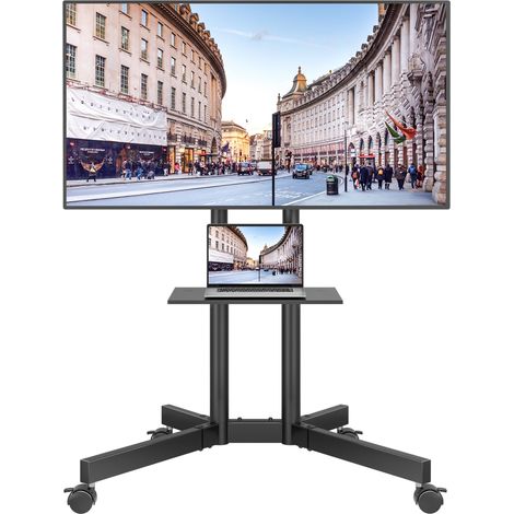 Support TV sur Pied à roulettes, 32-85 Pouces, Charge 55 kg (1/5)