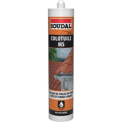 Mastic-colle polymère Colotuile MS monocomposant haut module cartouche de 290ml - SOUDAL