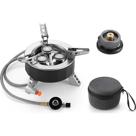 Brûleur, Réservoir CB, Brûleur de Cuisinière à Gaz de Camping, Camping, Poêle à Régulation, Poêle à Cassette Monobloc (1/5)
