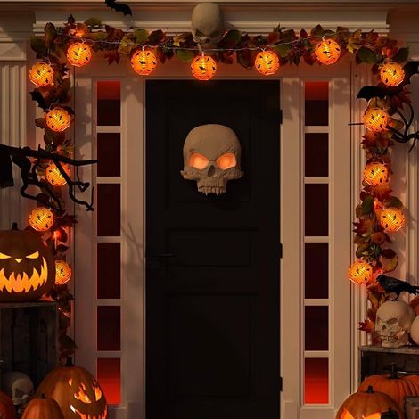Halloween-LED-Lichterkette mit 20 Fledermäusen – Gruselige Lichterkette – 4 m – Für drinnen und draußen – Wasserdicht (IP65) – 2 Modi (Blinken/Dauerlicht) für Garten, Tür und Gruselpartys (1/5)
