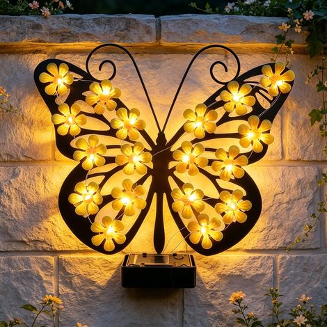 Lampe Solaire Exterieur Decorative Applique Murale Exterieur Solaire Jardin (1/5)