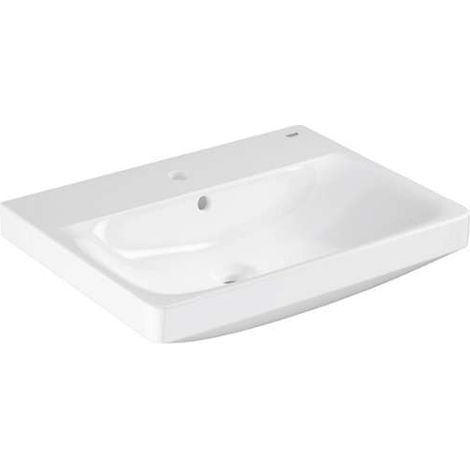 Grohe Euro Ceramic - Waschbecken 60x47 cm, mit Überlauf, mit Hahnloch, alpinweiß 102415SH00