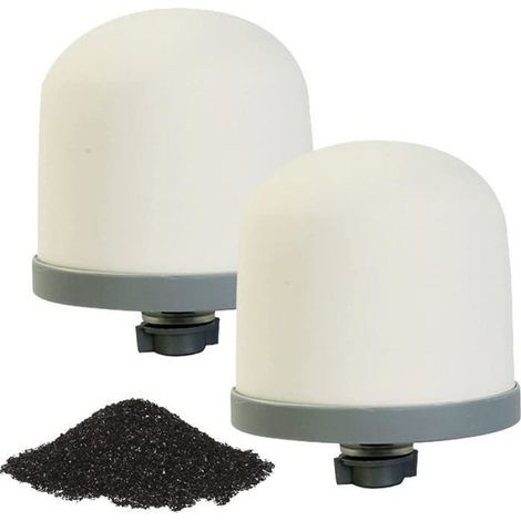 Filtre à eau dôme en céramique, filtre de remplacement pour unité de préfiltration de l'eau de rechange 1 à 5 micron. (2pc) (1/5)