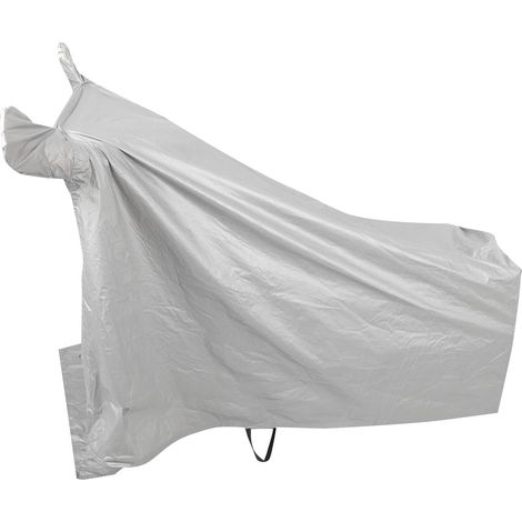 Housse Moto Argenté XL en Feuille D’Aluminium, Protection Soleil Pluie (1/5)