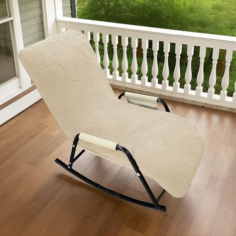 Housse protection moderne et minimaliste fauteuil à bascule, housse protection stable grâce à ses cordes, housse élastique fauteuil inclinable (1/5)