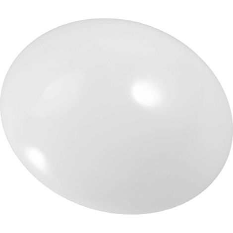 Cache-abat-jour de rechange pour plafonnier à clipser, idéal pour l'éclairage de chambre avec une lampe ronde blanche à boucle. (1/4)