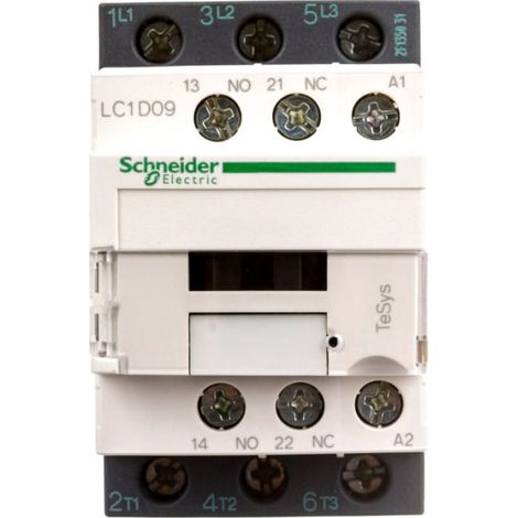 Contactor TeSys Deca Power 9A 3P 42V CA 1NO 1NC LC1D09D7