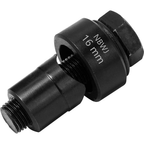Perforatrice en Métal Diamètre 16 mm Hexagonale Emporte-Pièce pour Évier Inox Ouvre-Trous Perforateur de Trous en Tôle de Acier pour évier, Plaque en Acier, Inoxydable, Métal (1/5)