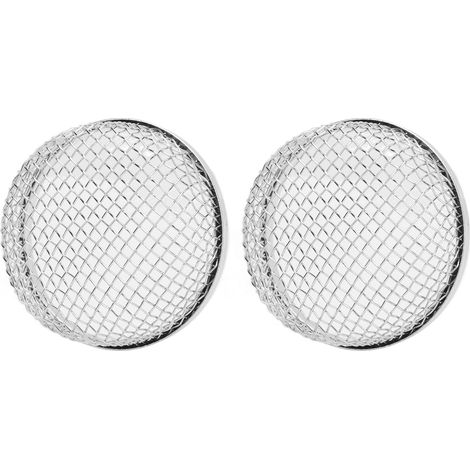 Lot de 2 grilles de protection anti-insectes rondes en acier inoxydable de 7,1 cm (2,8 po) pour conduit d'évacuation de chauffage de camping-car. (1/5)