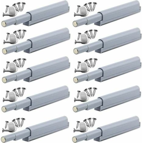 Appuyez pour ouvrir magnétique loquets Fermetures magnétiques push-open ouvre et ferme la porte avec une simple pression (10 pièces)