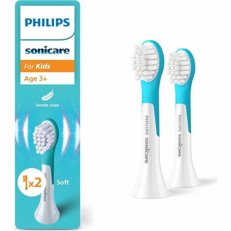 Philips Sonicare For Kids HX6032/90 Schallzahnbürstenköpfe, Blau/Weiß