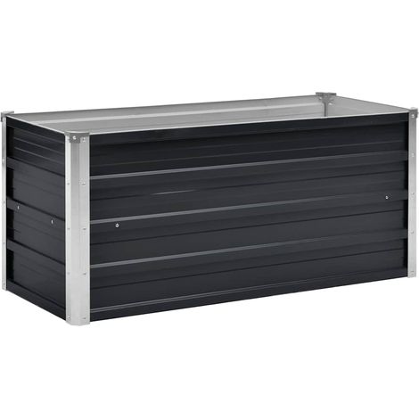 Maison Exclusive - Fioriera per Giardino Antracite 100x40x45 cm in Acciaio Zincato