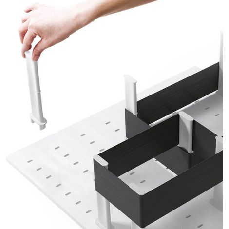Kit de Rangement Remplacement 12 Bâtons et 3 Elastiques Blanc (1/2)