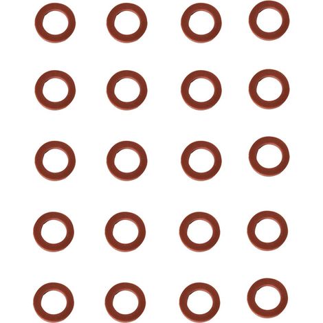 Joint D'Etanchéité En Silicone - Pour Raccords De Tuyau D'Arrosage 3/4 Pouces - Diamètre Externe 25 Mm - Épaisseur 3 Mm - Lot De 20 Pièces (1/4)