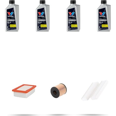 Kit tagliando 3 FILTRI e 4L OLIO compatibile con Peugeot 3008 1.6 THP 121kw dal 2014 (1/5)
