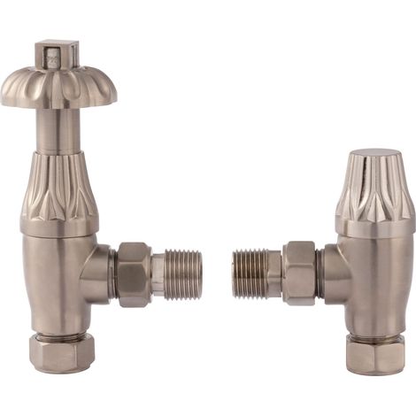 Heating Accessories Thermostatic Radiator Valve Pack, Satin Nickel