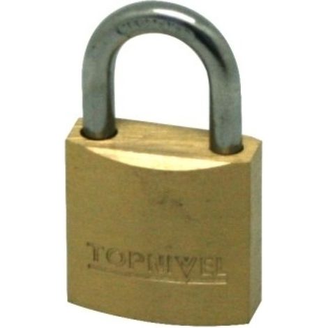 Candado Seguridad  25Mm Arco Corto Laton  Nivel (1/3)