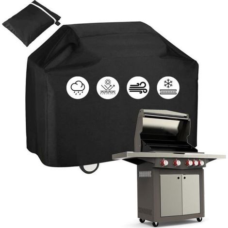 Outdoor gas grill cover, made of waterproof 210D Oxford fabric. Full protection for your BBQ. [G1454]