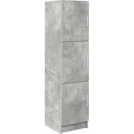 Buffet,Meuble de Rangement Gris béton 31,5 x 32 x 124 cm CFW338380 (1/5)