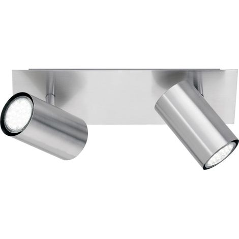 Deckenstrahler MARLEY Silber 2-flammig, Breite 30cm