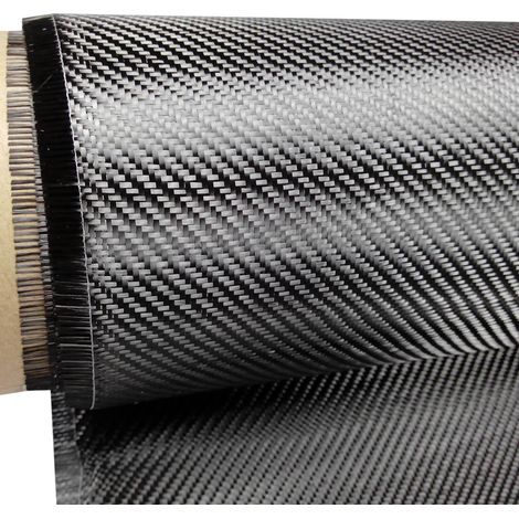 Tessuto in vera fibra di carbonio 200 g/m² 3k 1/1 PLAIN carbon look Misura - 1000mm(100cm) x 1 Metro (1/5)