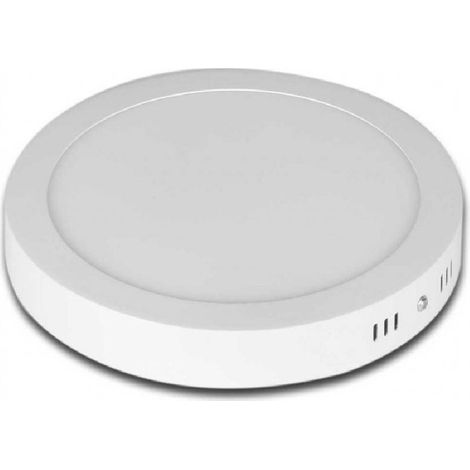 TRADE SHOP - Pannello Plafoniera Led 24w Tondo Pvc Luce Bianco Caldo Freddo Naturale P - -Bianco Caldo -