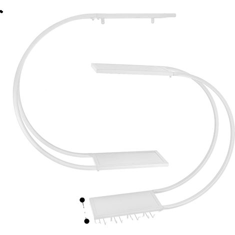 Cave à vin, design à 4 niveaux, en acier carbone durable, Blanc (1/2)