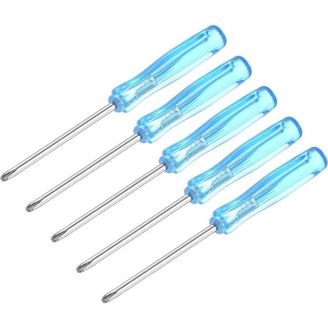 Set di 5 cacciaviti mini Phillips sourcing map, punta a croce da 2,0 mm, lunghezza 65 mm, per la riparazione di piccoli elettrodomestici. (1/5)