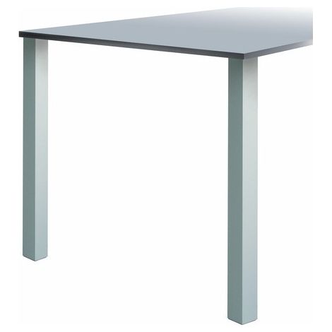 Pied de table type Snack Quadra 647 hauteur 1100 finition aluminium anodisé - CAMAR