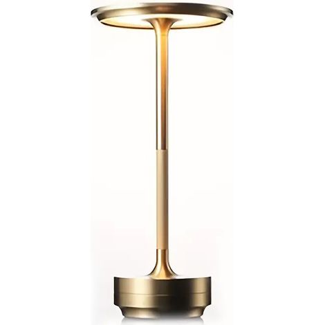 Stück - Perfekte goldene kabellose Schreibtischlampe, dimmbar, aus Metall, USB-aufladbar
