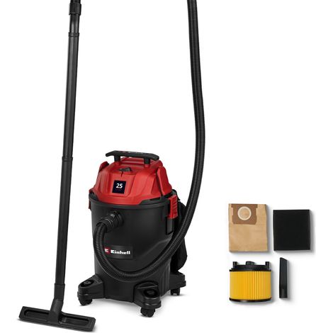 Einhell Aspirateur eaux et poussières TC-VC 2555 (850 W, capacité d’aspiration 180 mbar, cuve inox 25 l, avec filtre et buse) (1/5)
