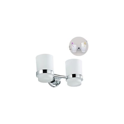 Porte-gobelet mural - Porte-gobelet double moderne pour brosse à dents (1/5)