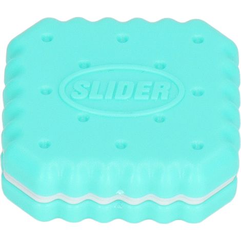 Jouet Glissant Magnétique Biscuit Anti-Stress - Poussez du Bout des Doigts, Vert Menthe Apaisant (1/5)